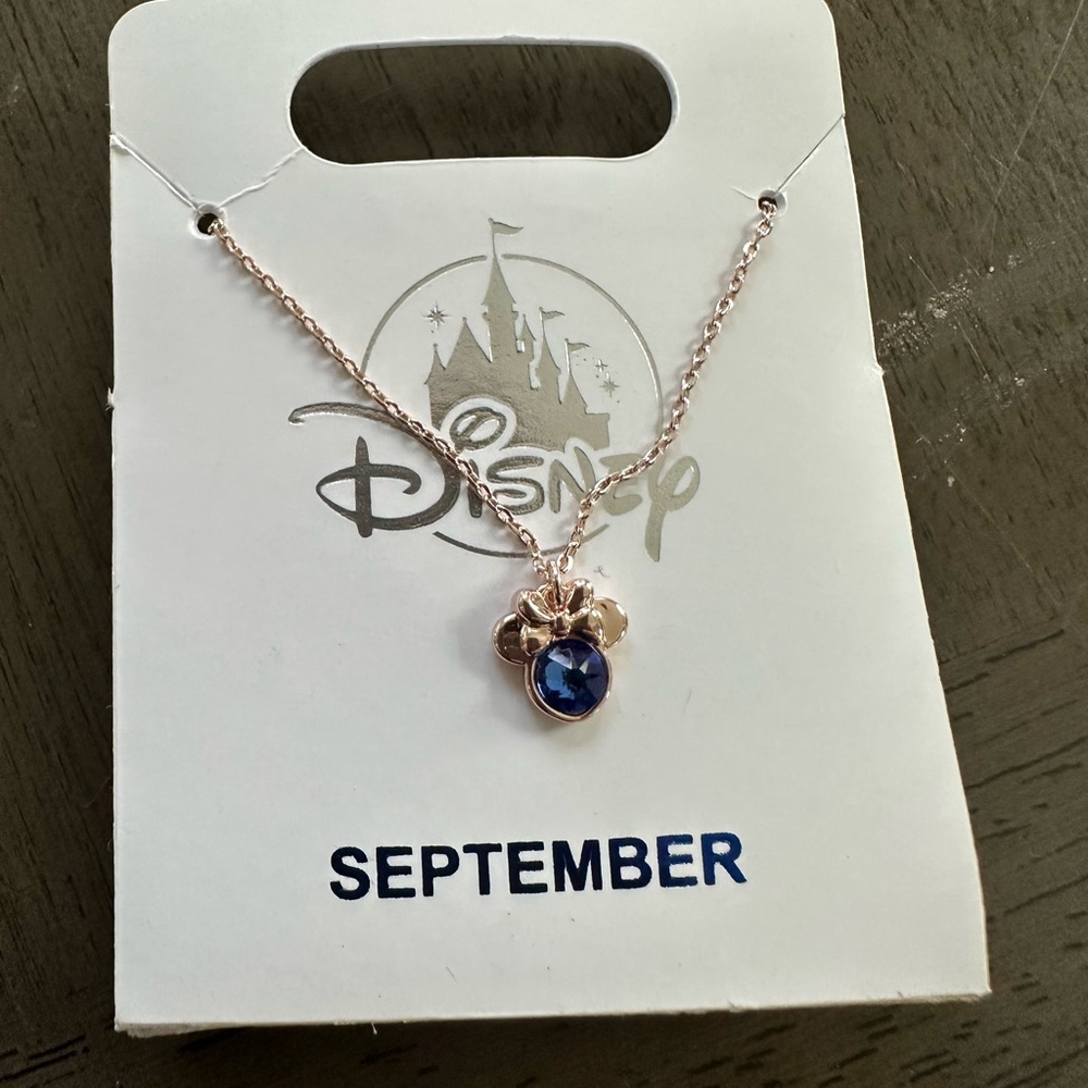 Disney Blue and Gold Mickey Mouse Necklace